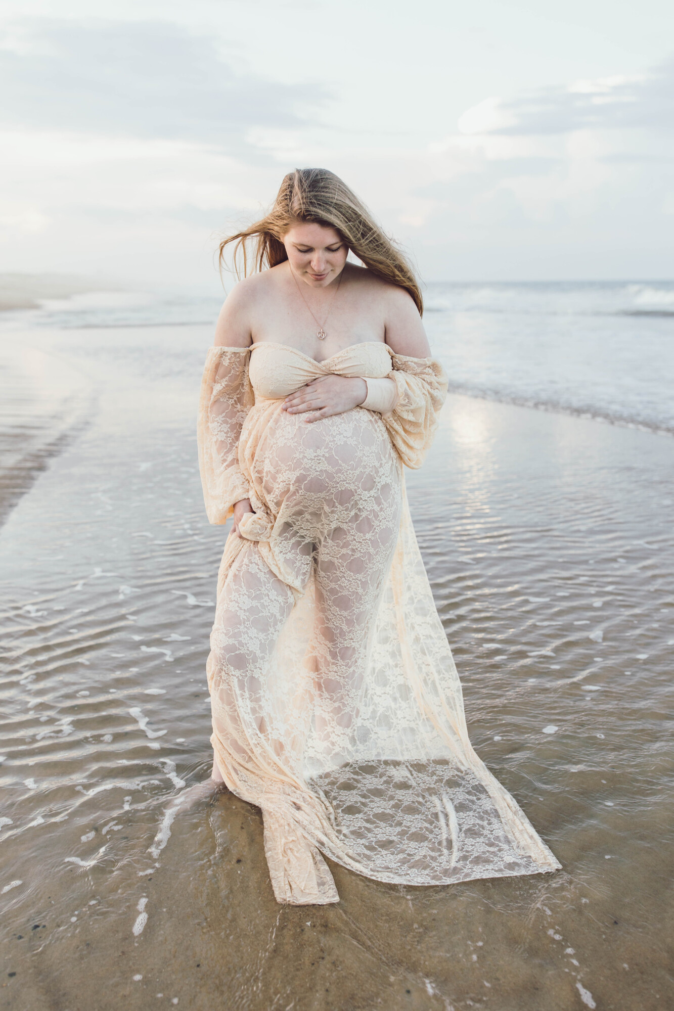 Beach engagement session by Delaware family photographer